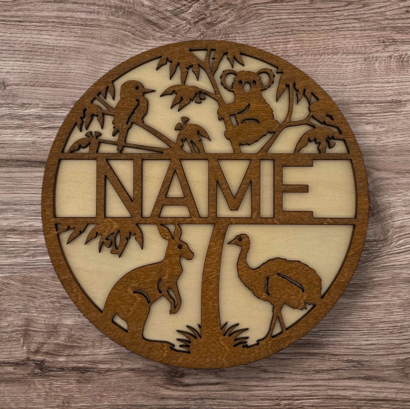 Personalized Wooden Name Sign (Australia)